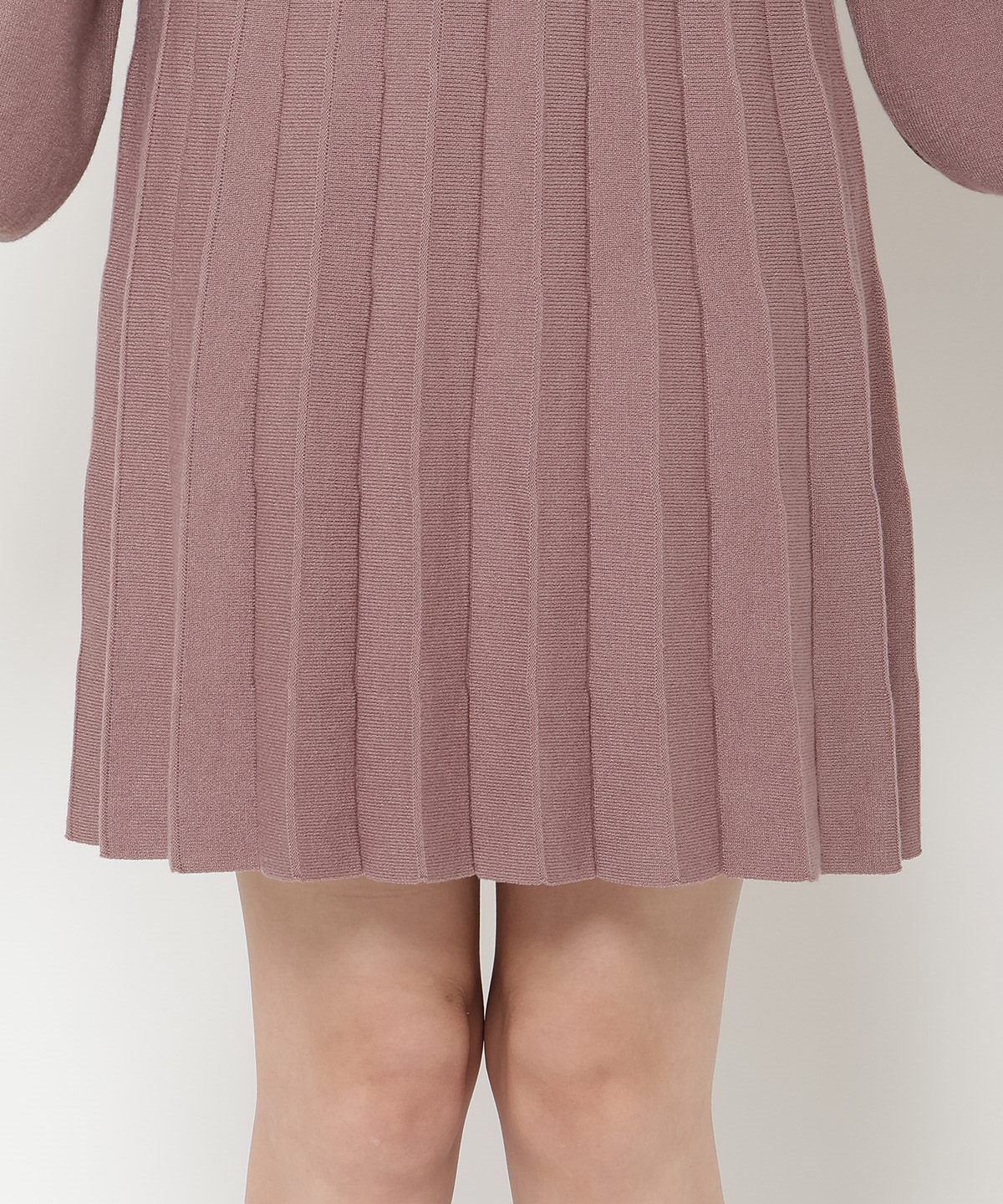 REDYAZEL「ホワイトカラーニットワンピース」|ワンピース|