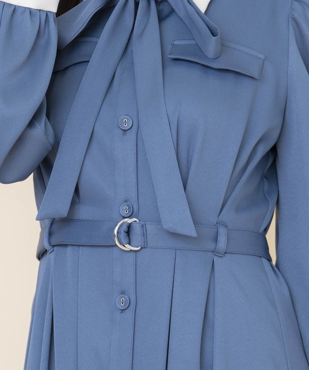 REDYAZEL「リボンタイパフスリーブワンピース」|ワンピース|