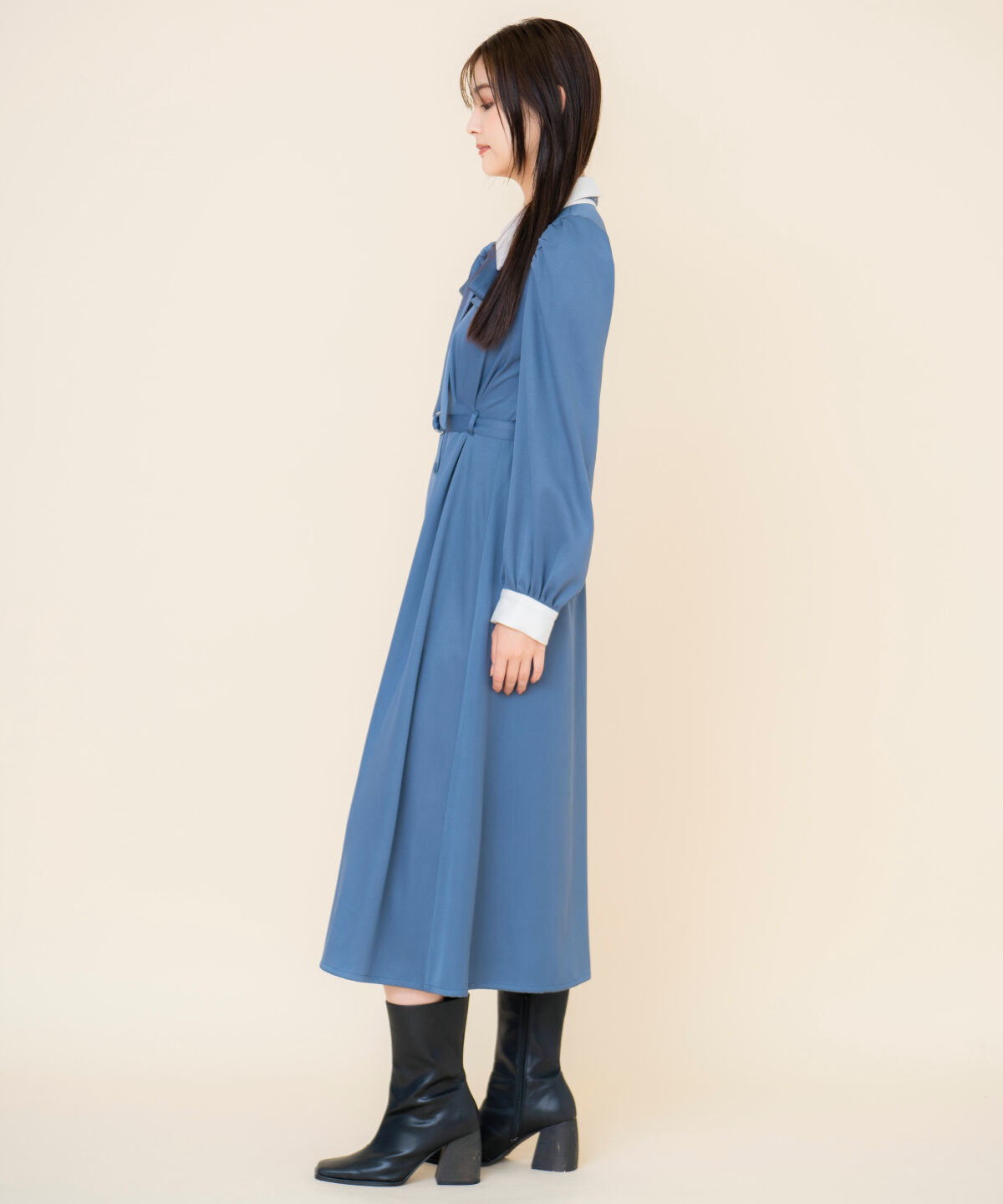 REDYAZEL「リボンタイパフスリーブワンピース」|ワンピース|