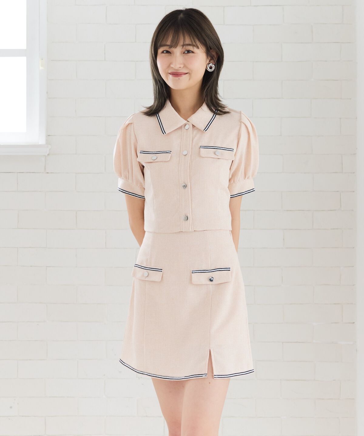 REDYAZEL「サマーツイードカジュアルセットアップ」|ワンピース|