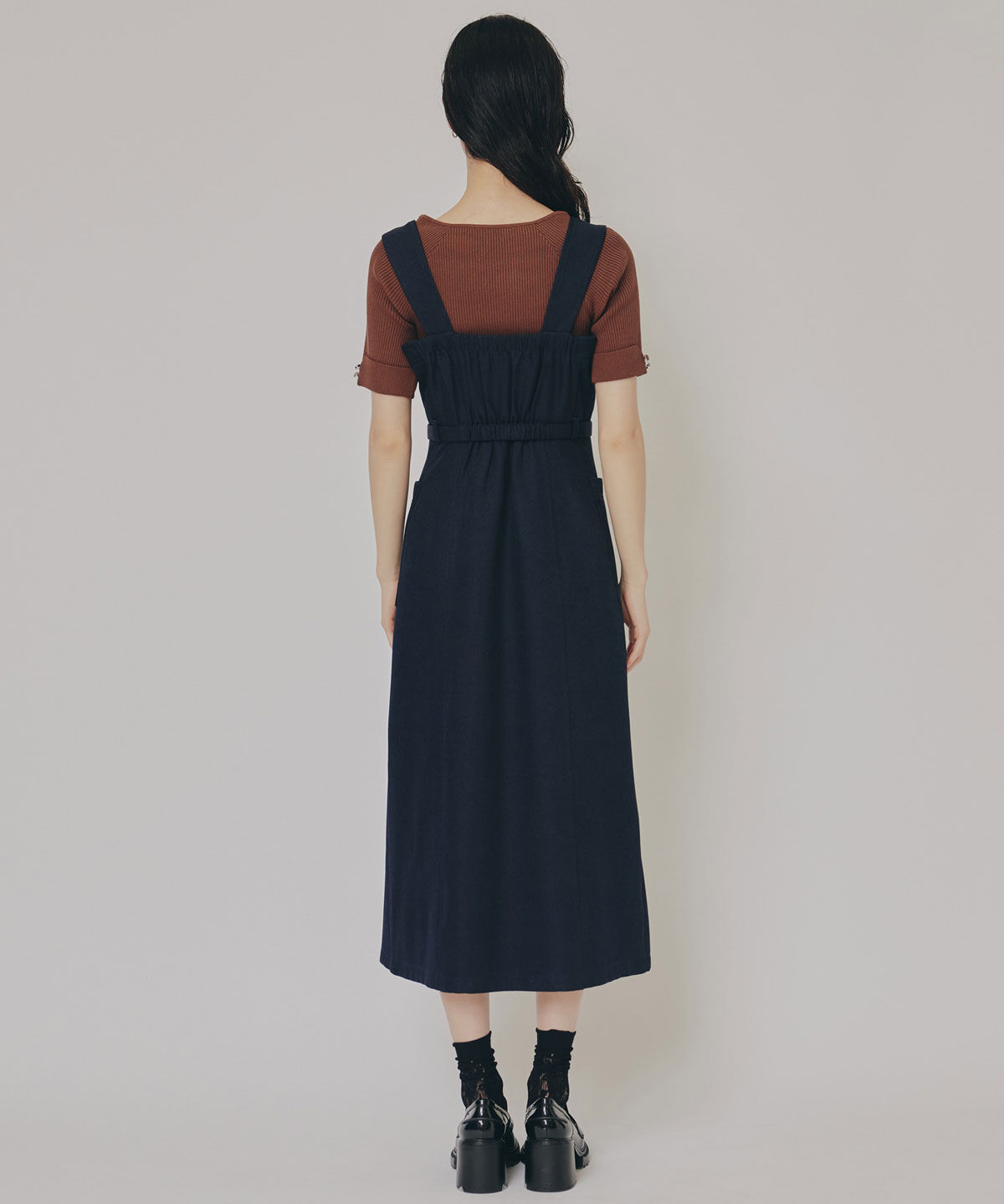 REDYAZEL「フロントジップバイカラーチェックワンピース」|ワンピース|