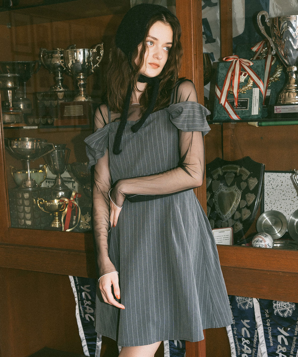 REDYAZEL「バイカラーメロウチュールトップス&times;ベアトップ」|Tシャツ・カットソー|