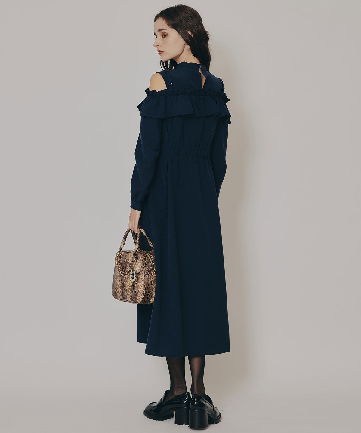 REDYAZEL「オープンショルダーフリルワンピース」|ワンピース|