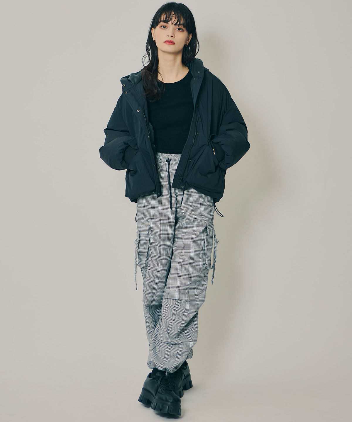 REDYAZEL「フラップポケットファイバーダウンジャケット」|ダウン|