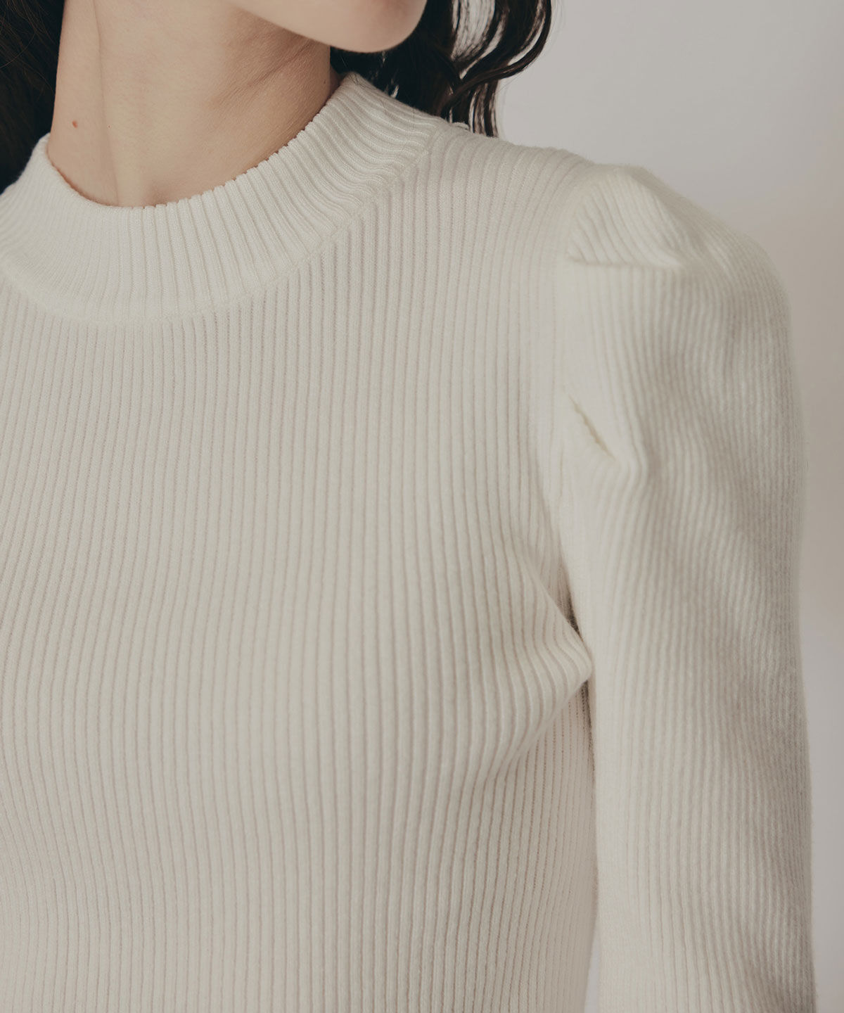 REDYAZEL「パワショルボトルネックニットトップス」|ニット・セーター|