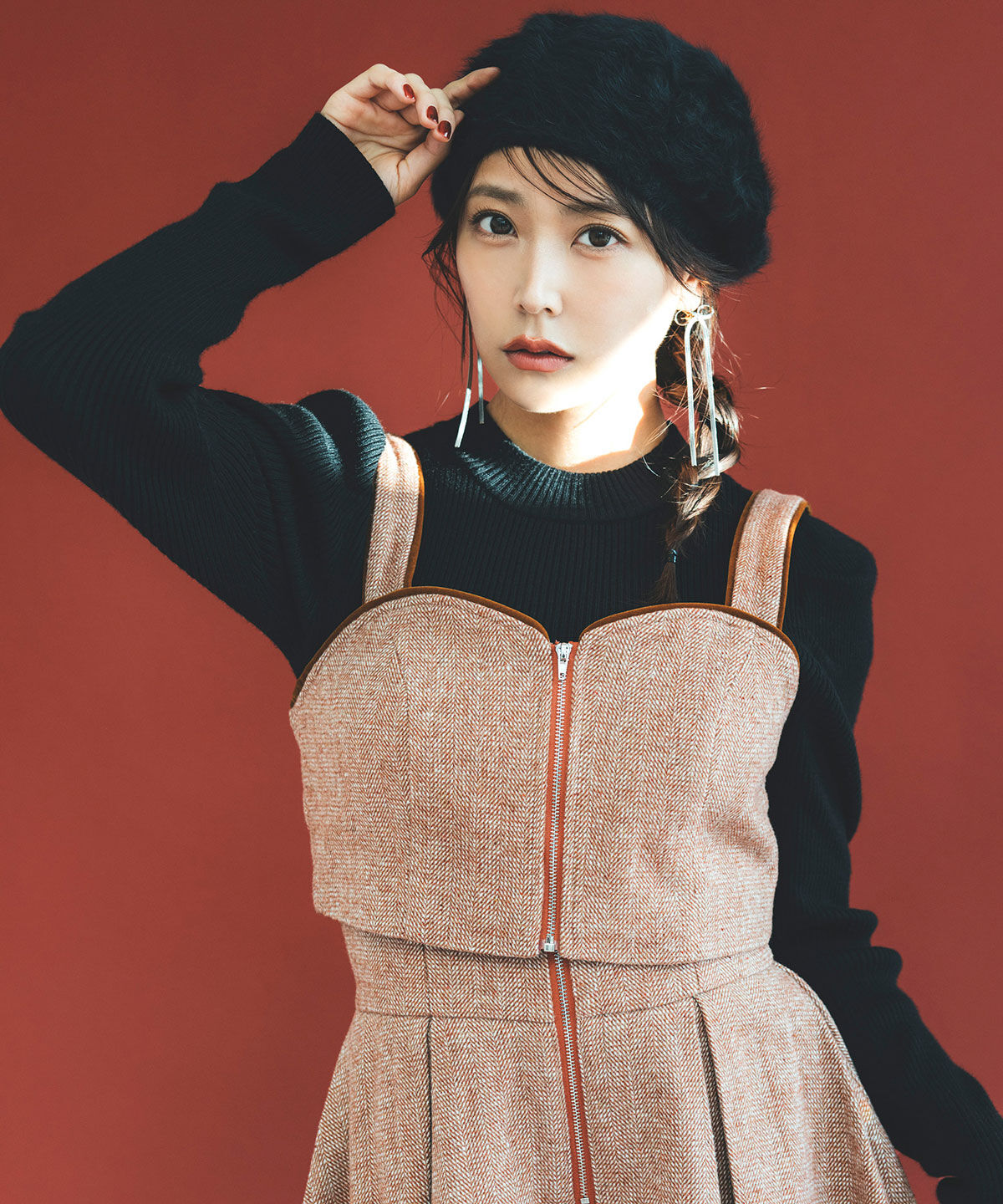 REDYAZEL「ヘリンボーンビスチェ&times;フレアミニスカートセットアップ」|ワンピース|