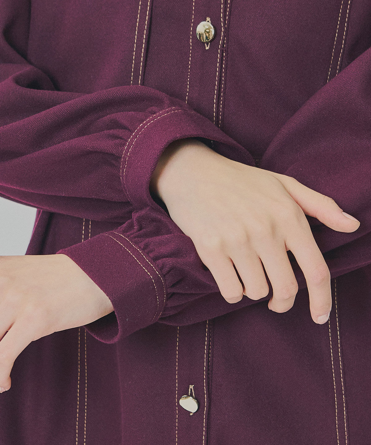 REDYAZEL「バイカラーステッチラインミニワンピース」|ワンピース|