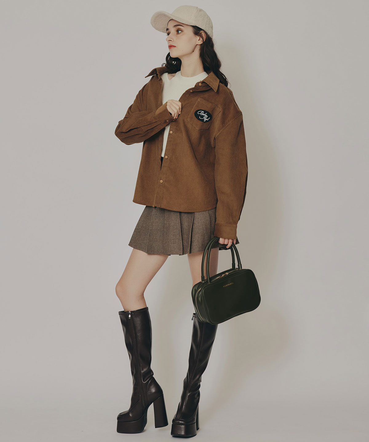 REDYAZEL「ロゴワッペンオーバーシャツ」|シャツ・ブラウス|