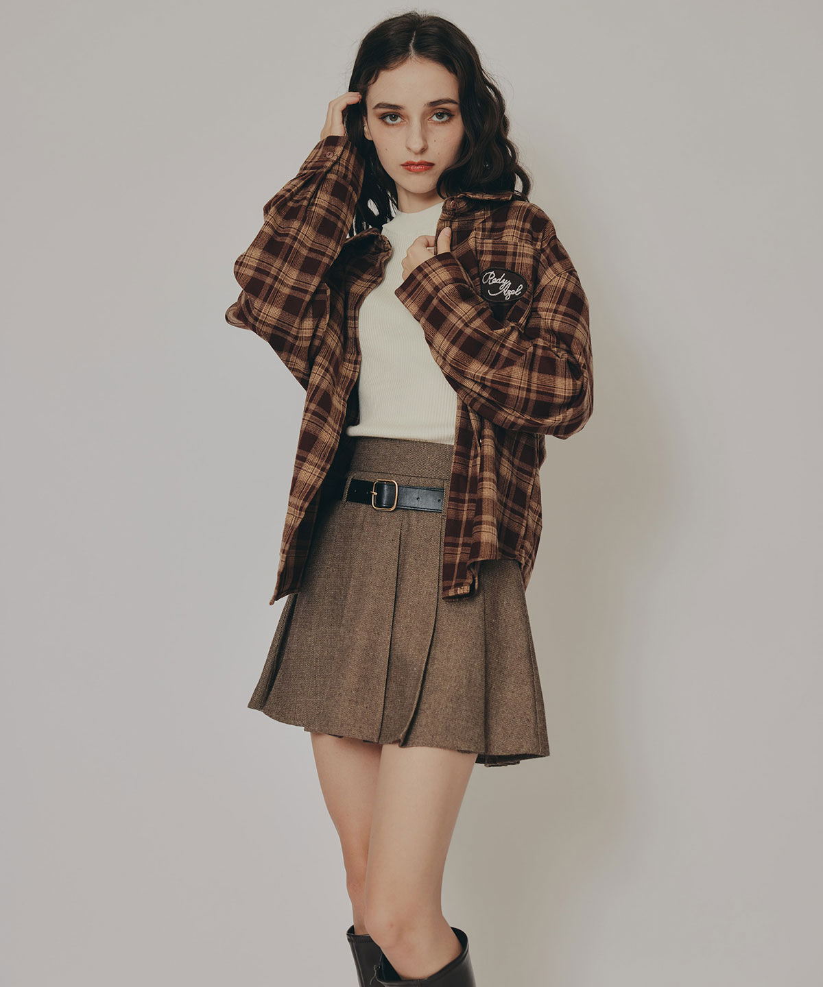 REDYAZEL「ロゴワッペンオーバーシャツ」|シャツ・ブラウス|