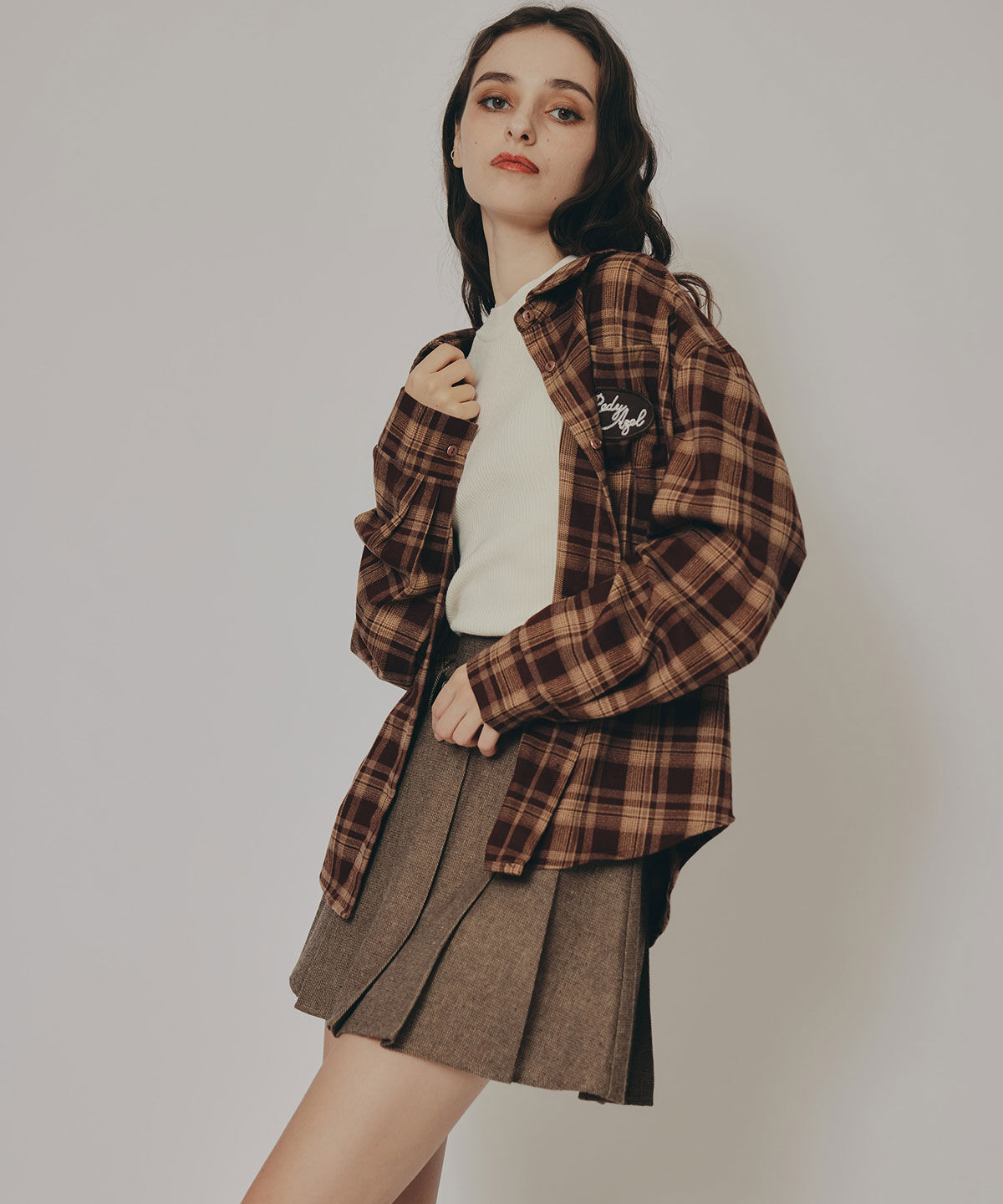 REDYAZEL「ロゴワッペンオーバーシャツ」|シャツ・ブラウス|