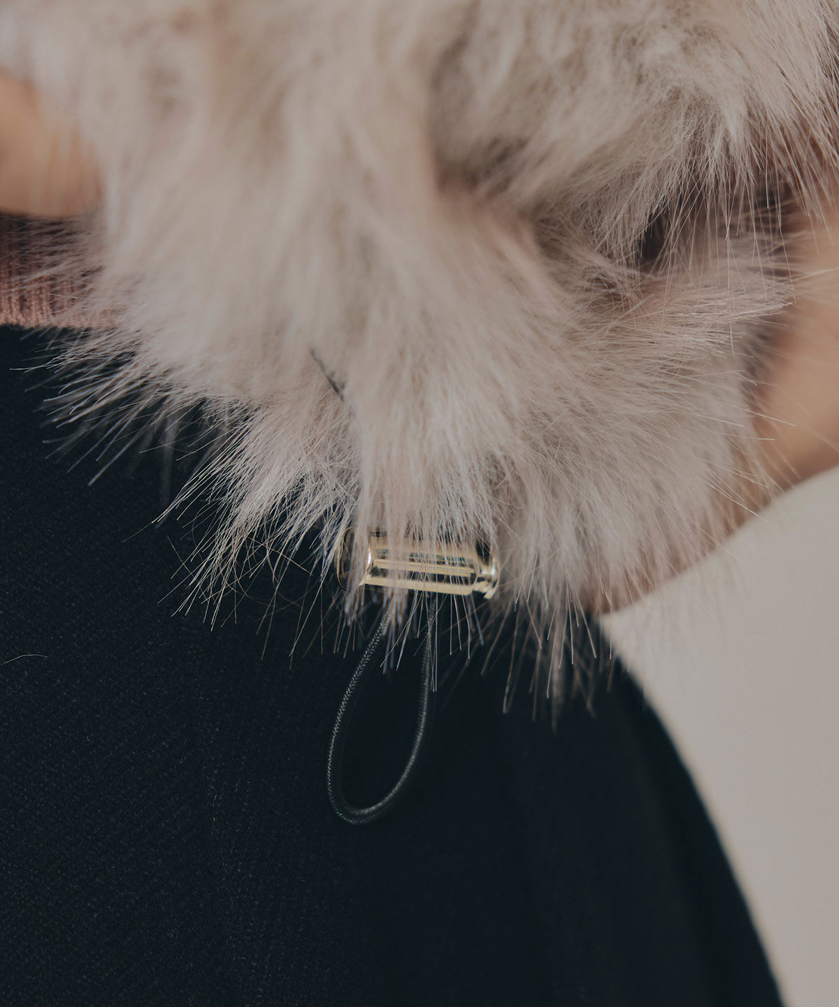 REDYAZEL「フォックスファーライクフーディショートジャケット」|その他|