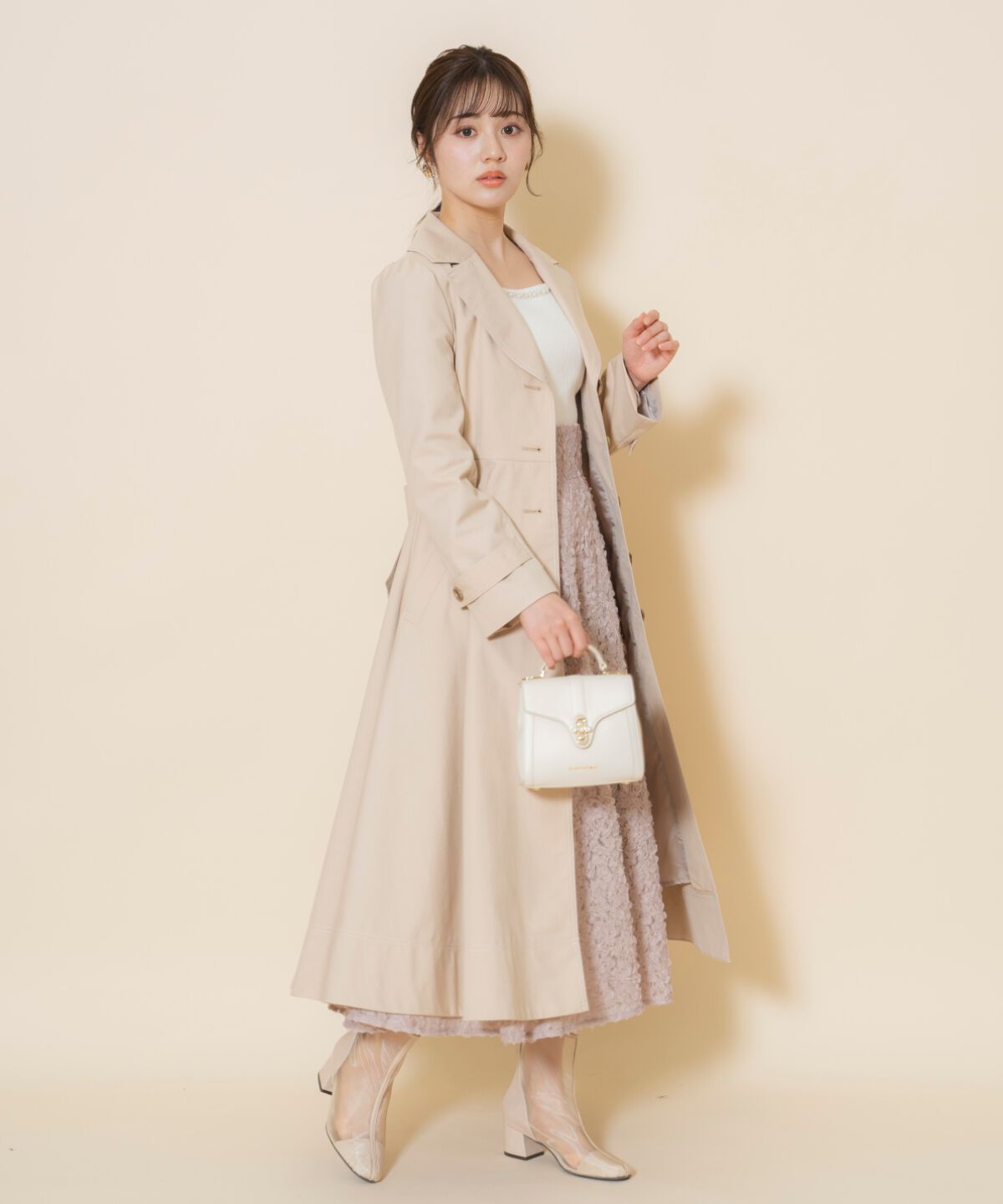 WILLSELECTION「シングルトレンチドレスコート」|トレンチコート|