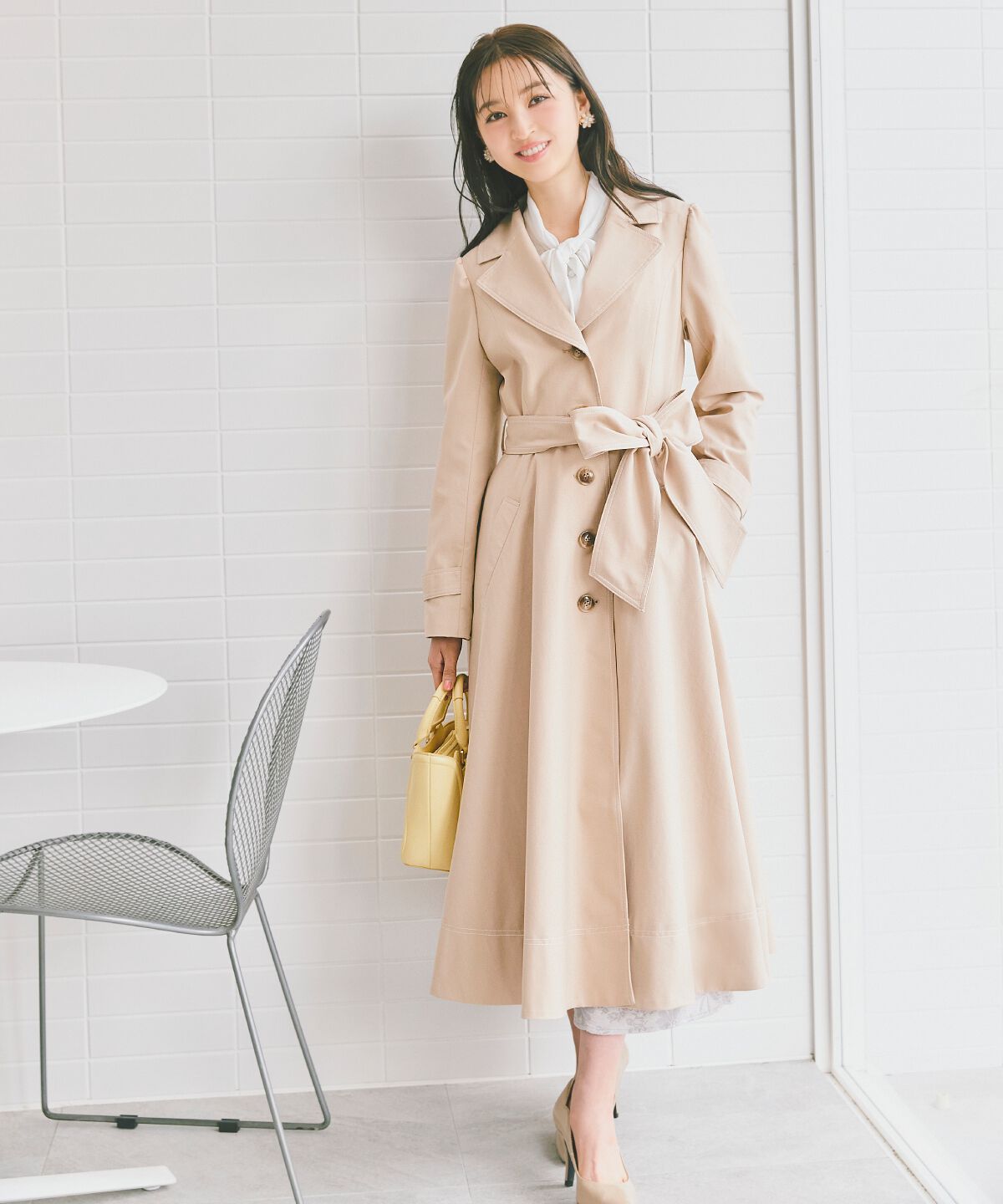 WILLSELECTION「シングルトレンチドレスコート」|トレンチコート|