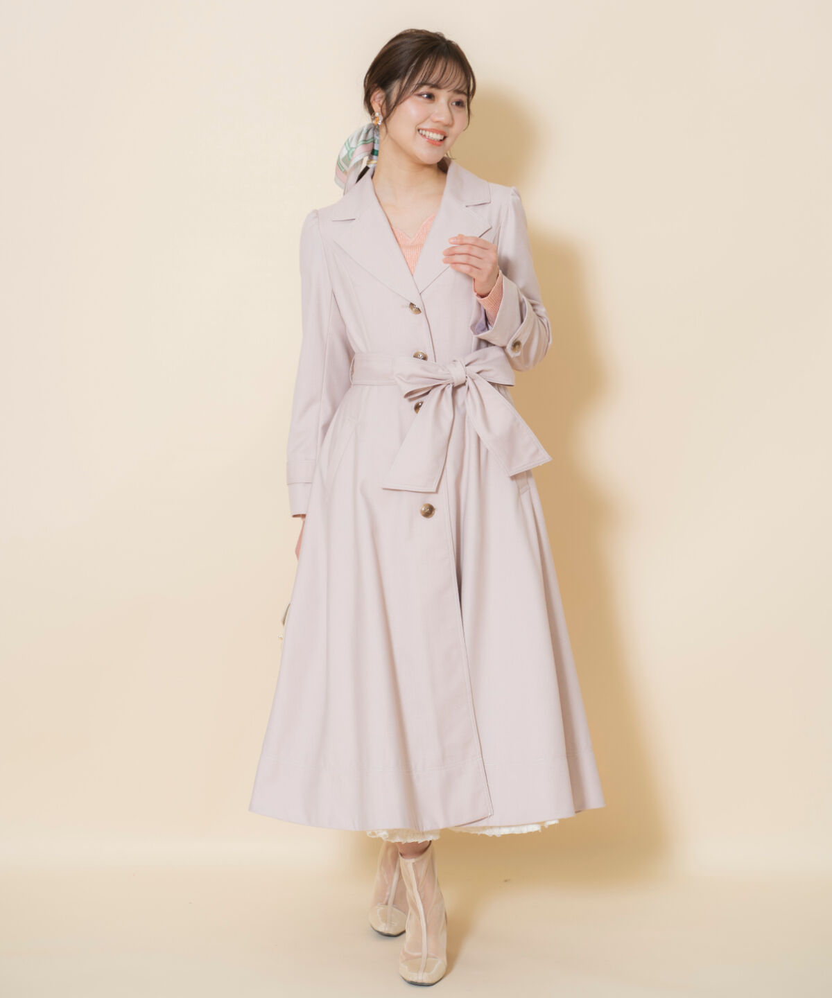 WILLSELECTION「シングルトレンチドレスコート」|トレンチコート|