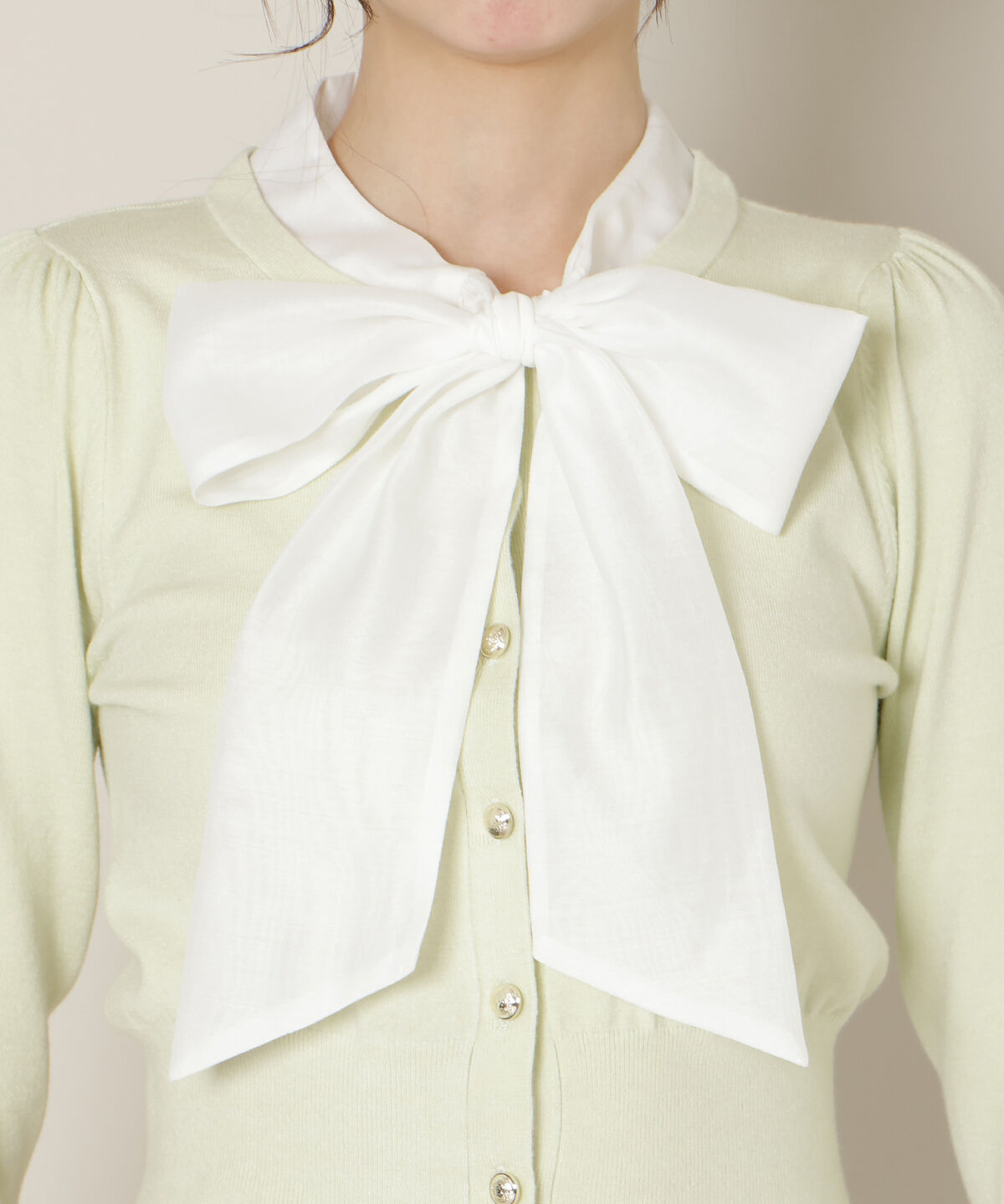 WILLSELECTION「リボンタイプルオーバー」|ニット・セーター|