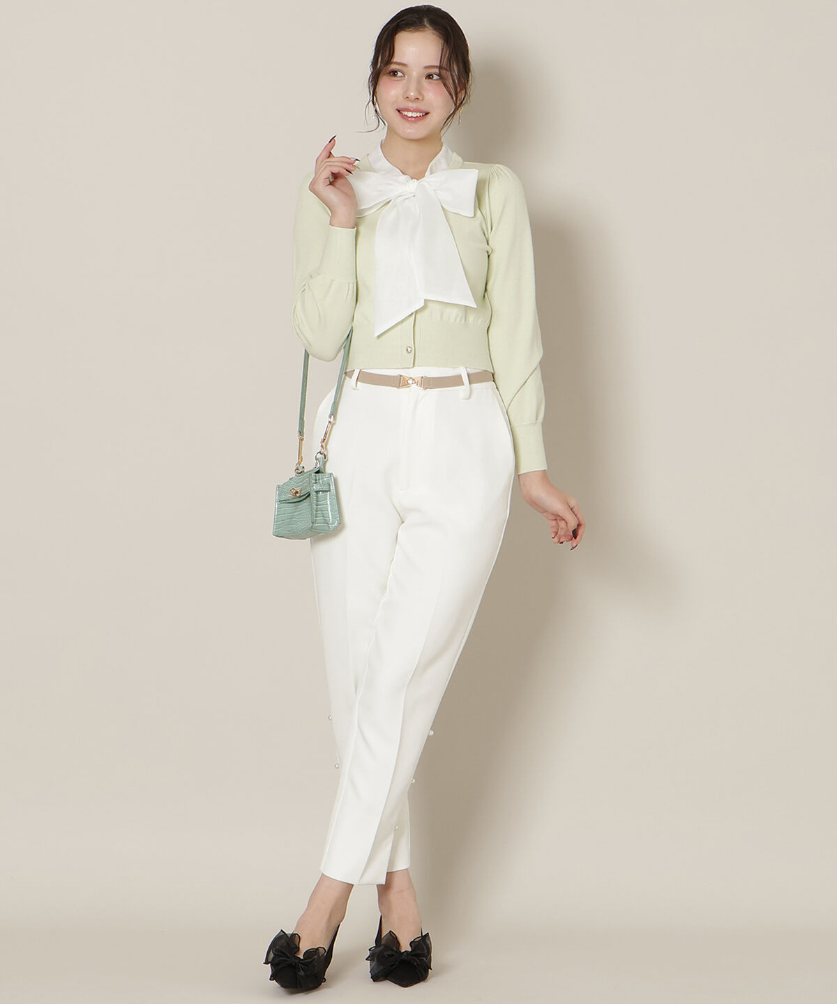 WILLSELECTION「リボンタイプルオーバー」|ニット・セーター|