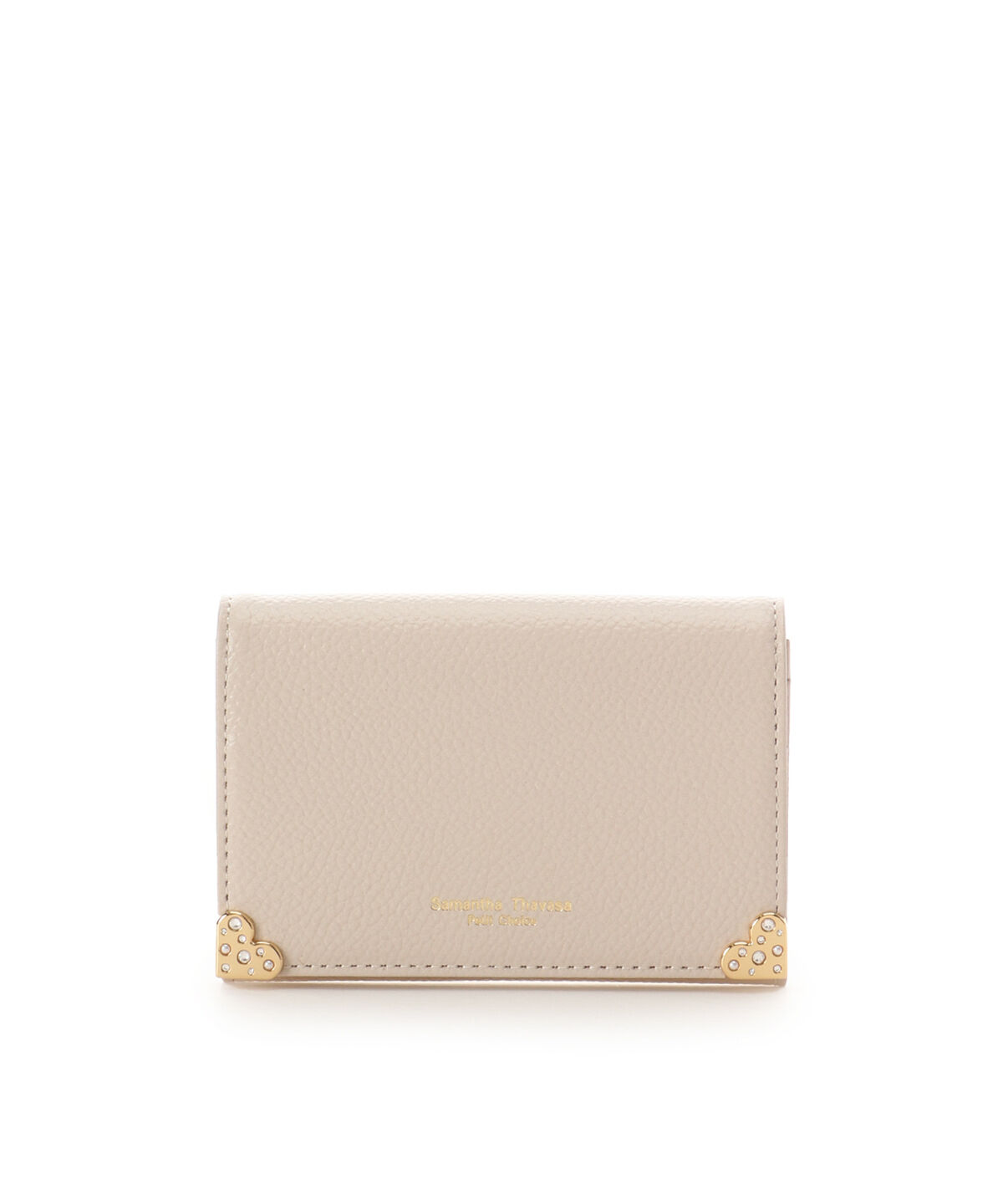 Samantha Thavasa Petit Choice「ハート金具 名刺入れ」|名刺入れ・カードケース|ベージュ
