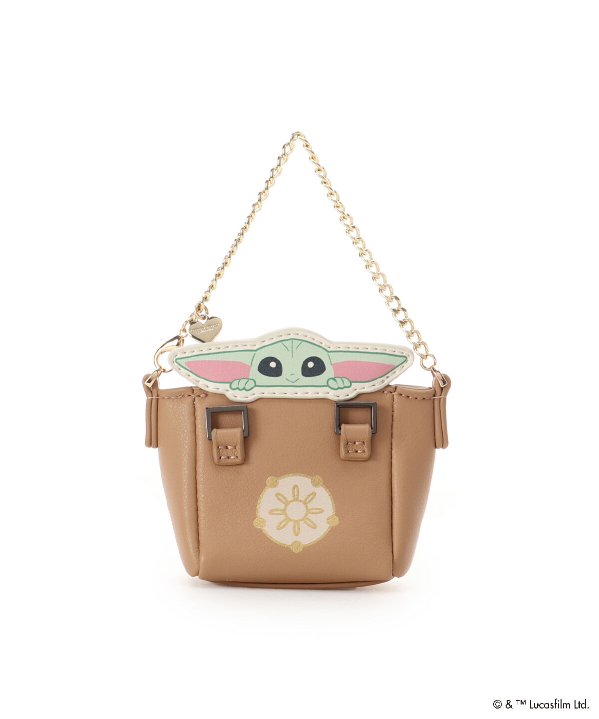 Samantha Thavasa Petit Choice「『スター・ウォーズ』「グローグー」コレクション ポーチチャーム」|チャーム・キーホルダー|ベージュ