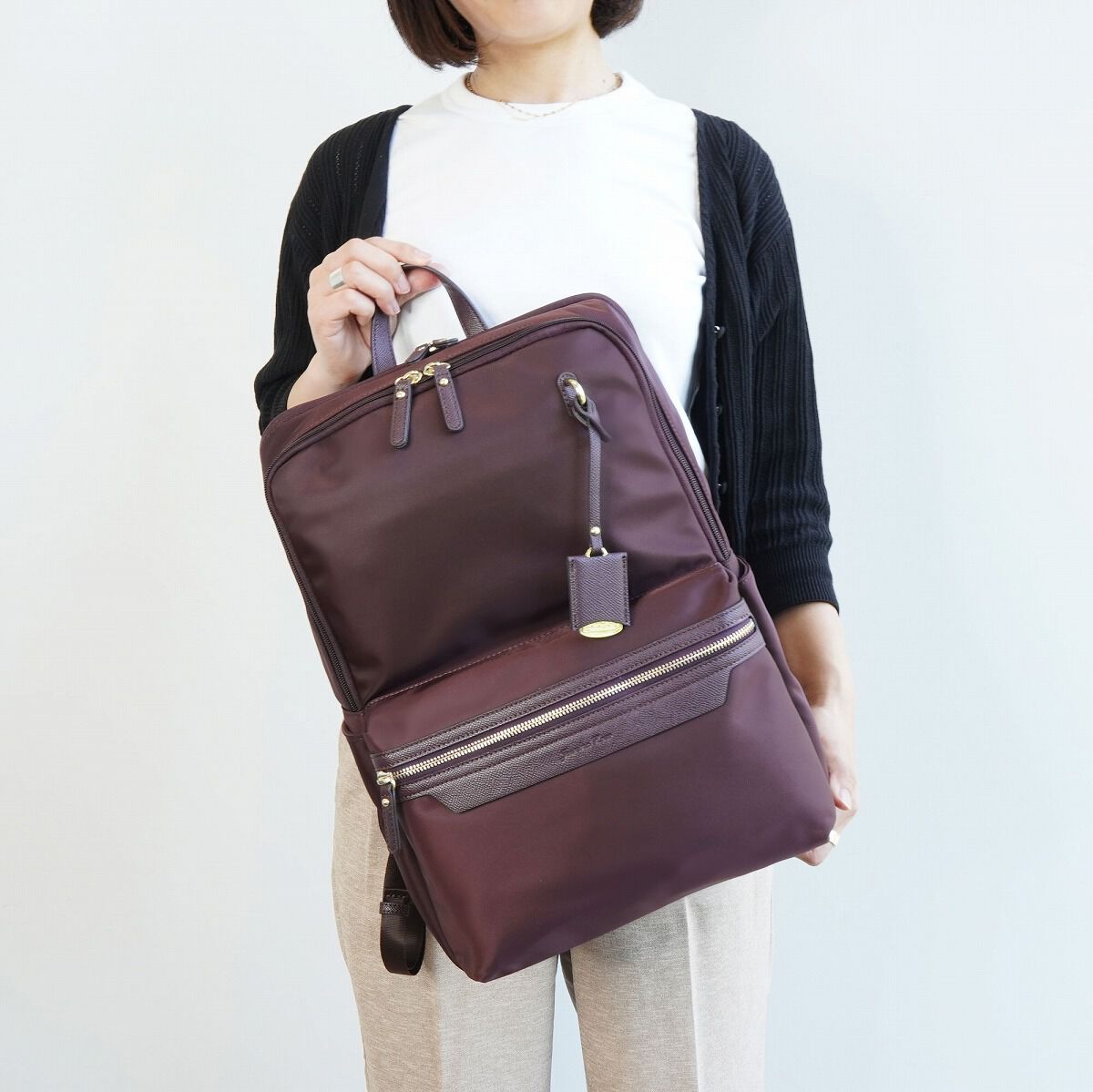 Jewelna Rose「ジュエルナローズ リモハピ リュックサック A4 PC収納 通勤  15.6インチ 10772」|リュック|