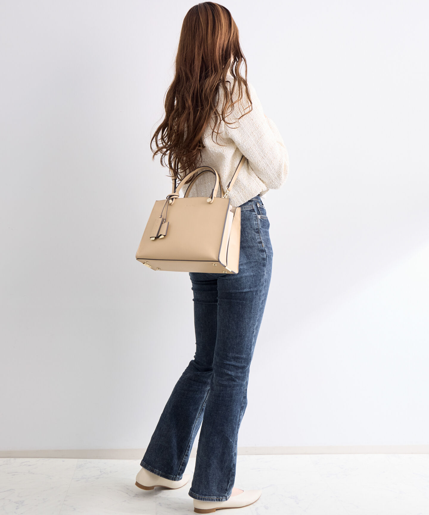 Jewelna Rose「ジュエルナローズ |ターミー ハンドバッグ トート ミドルサイズ コンパクト  10757」|トートバッグ|