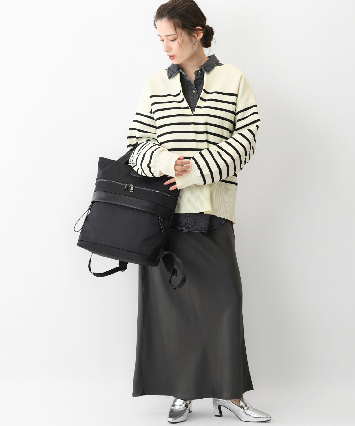 W&.Day/Night「W&.Day/Night サクテ 2WAYリュック A4サイズ 13.3インチPC収納 19021」|トートバッグ|