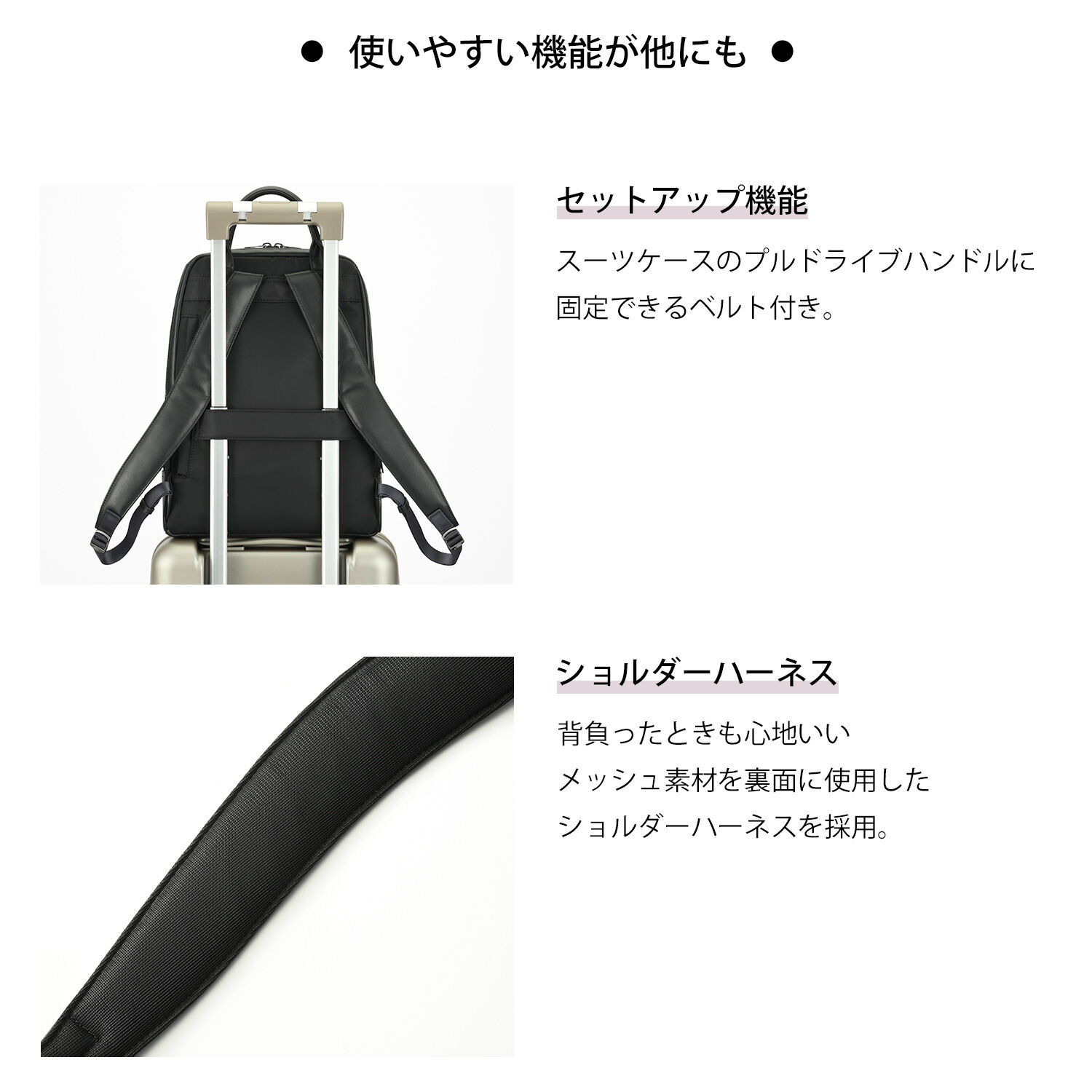 W&.Day/Night「W&.Day/Night ピルクエット レザーリュック A4サイズ 13.3インチPC収納 19011」|リュック|