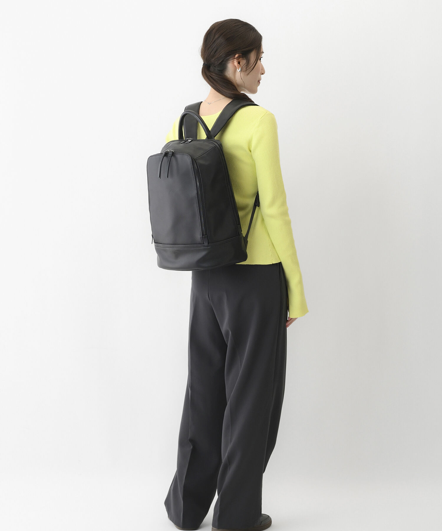 W&.Day/Night「W&.Day/Night ピルクエット レザーリュック A4サイズ 13.3インチPC収納 19011」|リュック|