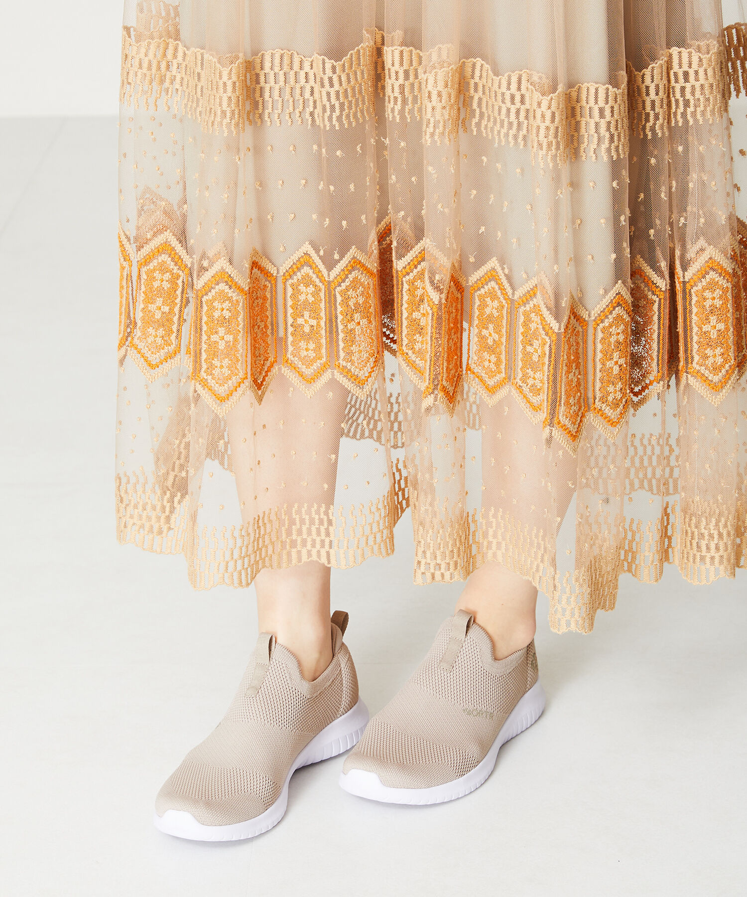 ORiental TRaffic「【累計19万足突破 】 ニット スニーカー /3709 柔らかい 伸縮性 軽量」|スニーカー|