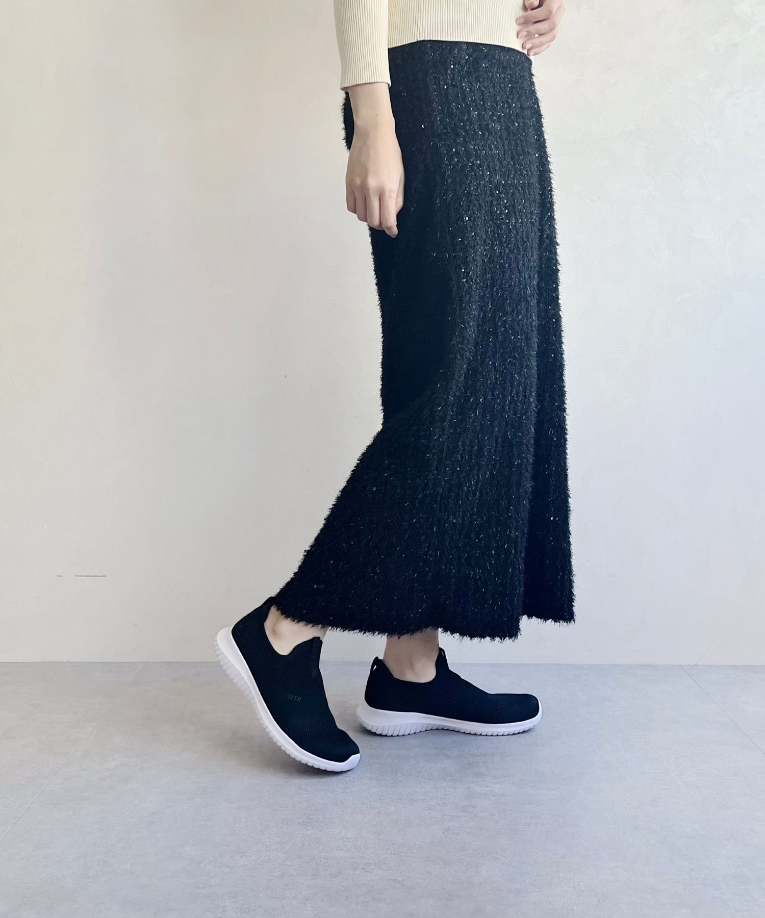 ORiental TRaffic「【累計19万足突破 】 ニット スニーカー /3709 柔らかい 伸縮性 軽量」|スニーカー|