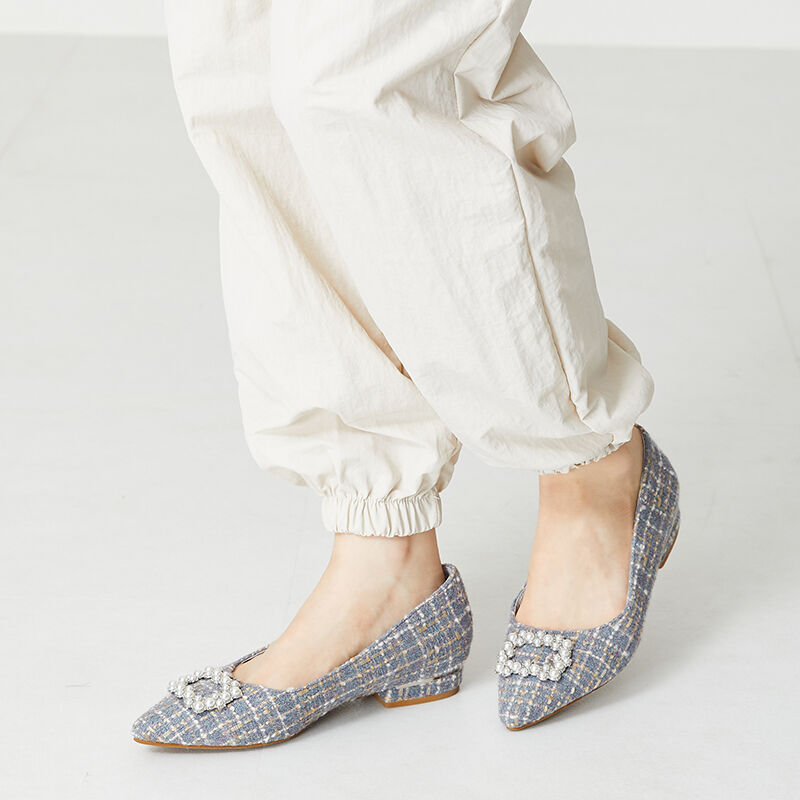 ORiental TRaffic「パールモチーフメタリックラインパンプス/31310」|パンプス|