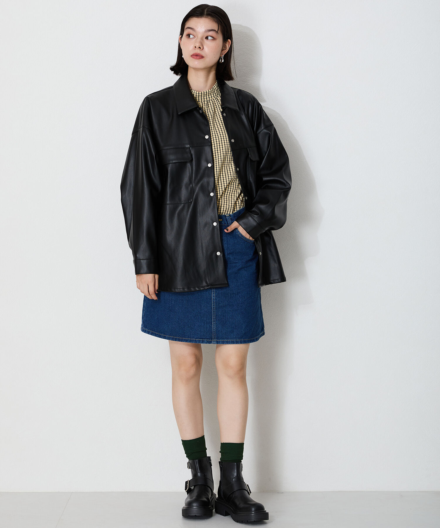 ORiental TRaffic「2024秋冬新作ダブルベルエンジニアトショートブーツ/41423」|ショートブーツ|