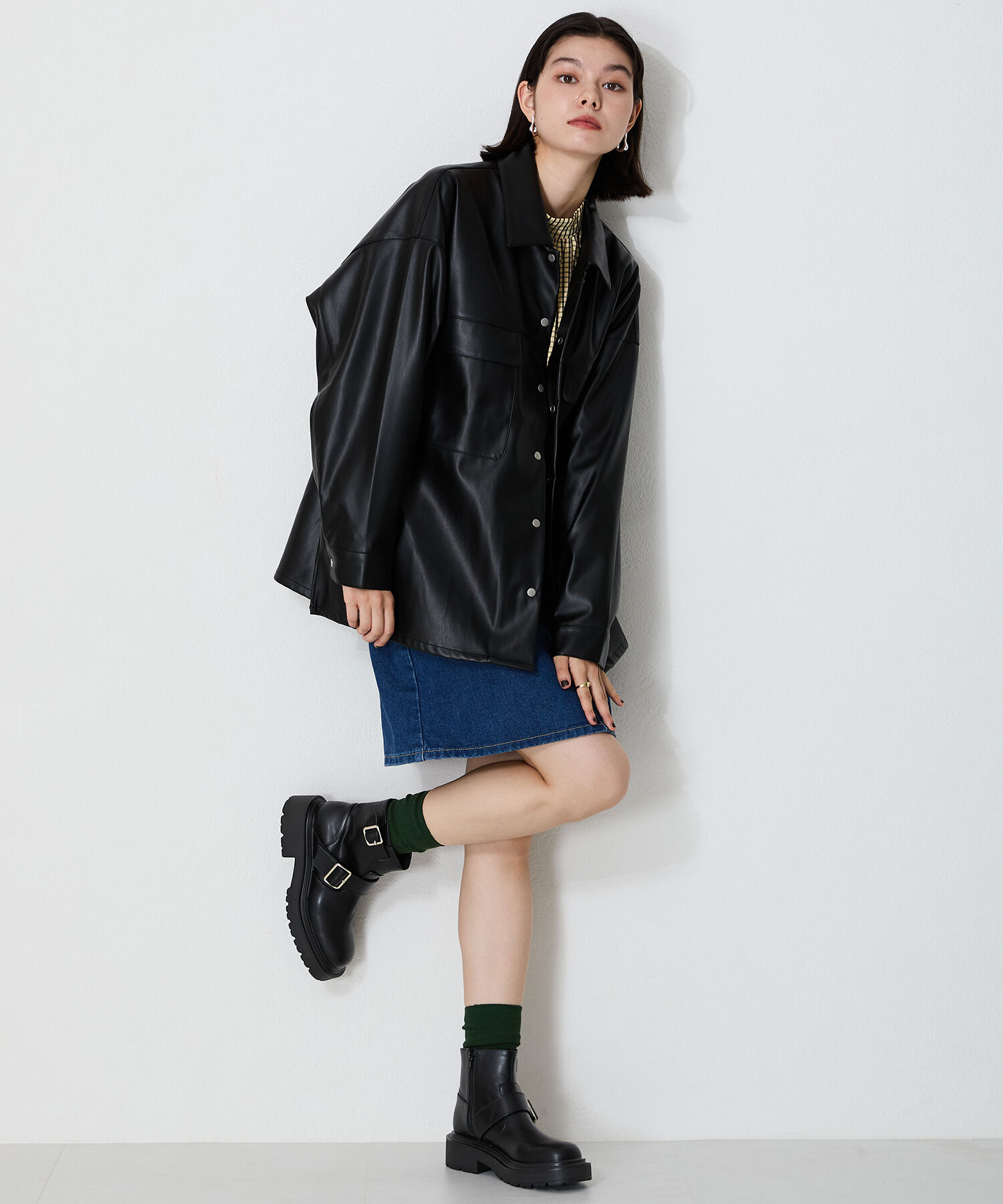 ORiental TRaffic「2024秋冬新作ダブルベルエンジニアトショートブーツ/41423」|ショートブーツ|