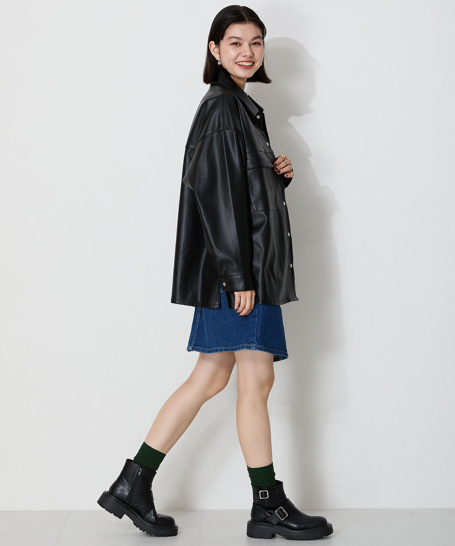 ORiental TRaffic「2024秋冬新作ダブルベルエンジニアトショートブーツ/41423」|ショートブーツ|