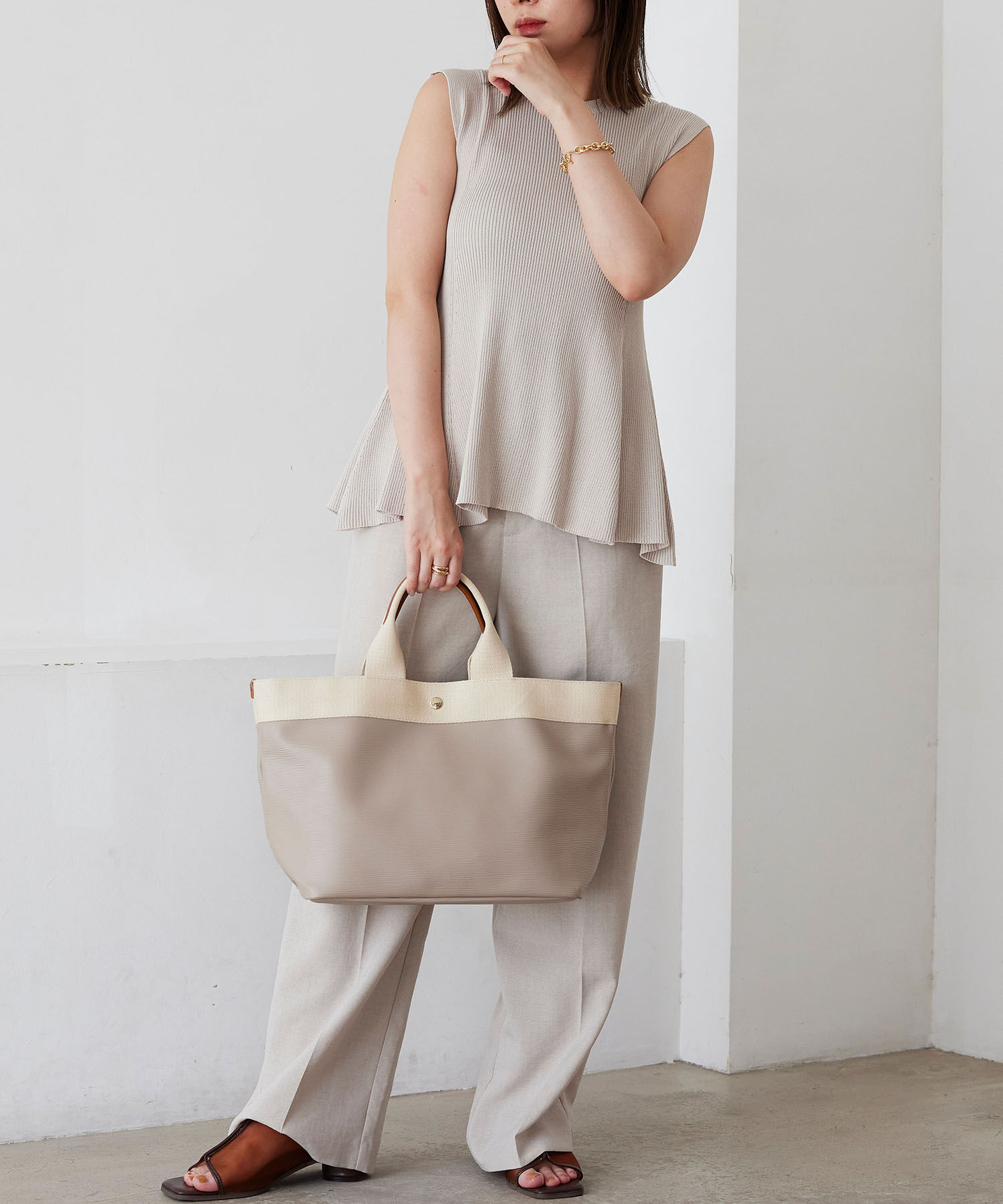 TOPKAPI BREATH「【VERY 10月号掲載】RIPPLE リプル ネオレザー A4トートバッグ」|トートバッグ|