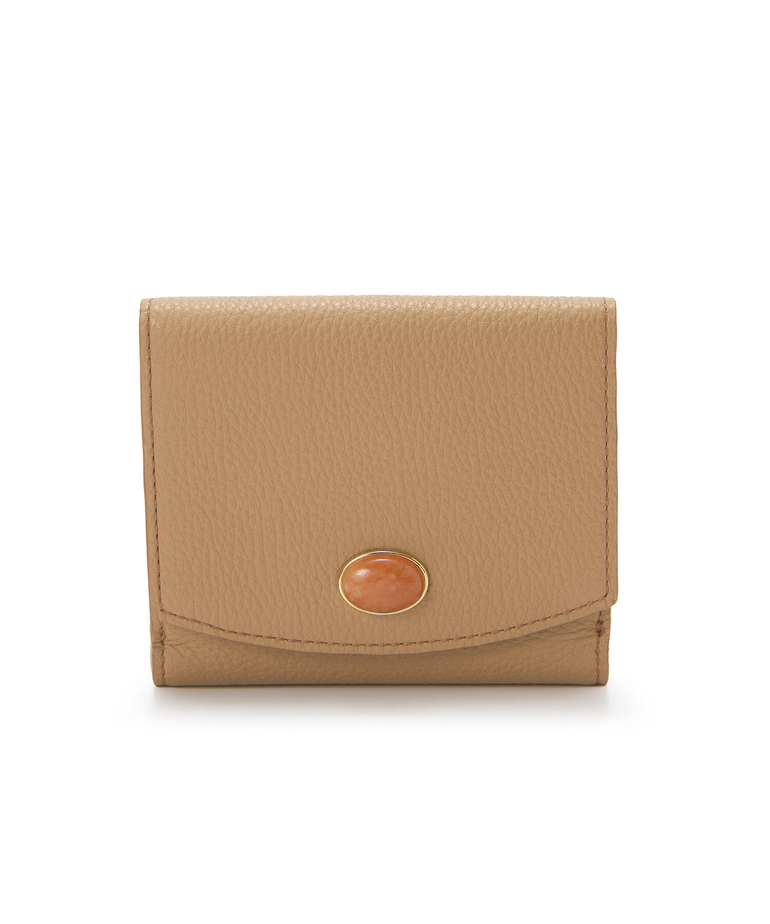 TOPKAPI 「【TOPKAPI】 gemdrops ジェムドロップ ミニエンボスレザー 天然石 二つ折り 財布 」|財布|