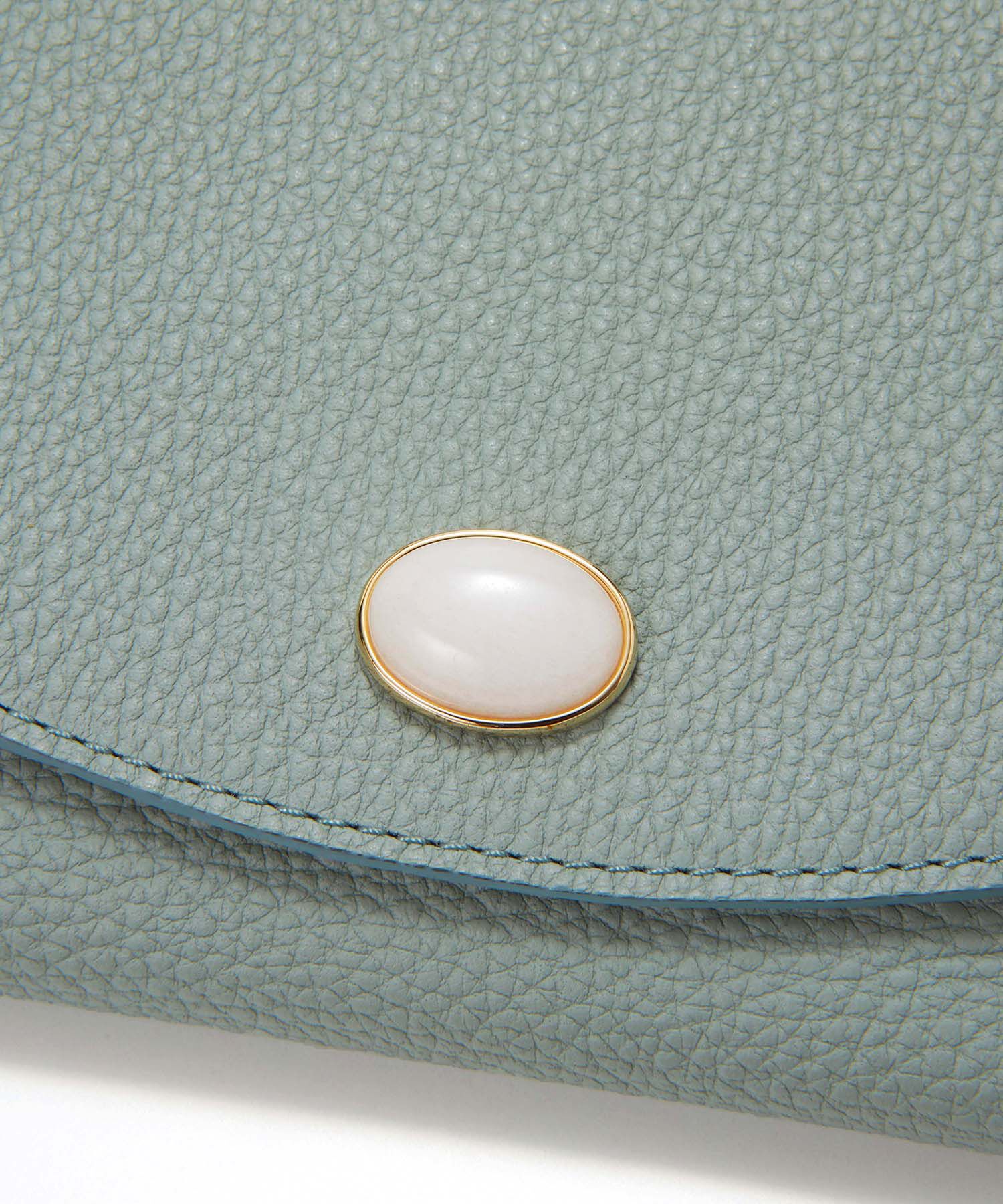 TOPKAPI 「【TOPKAPI】 gemdrops ジェムドロップ ミニエンボスレザー 天然石 二つ折り 財布 」|財布|