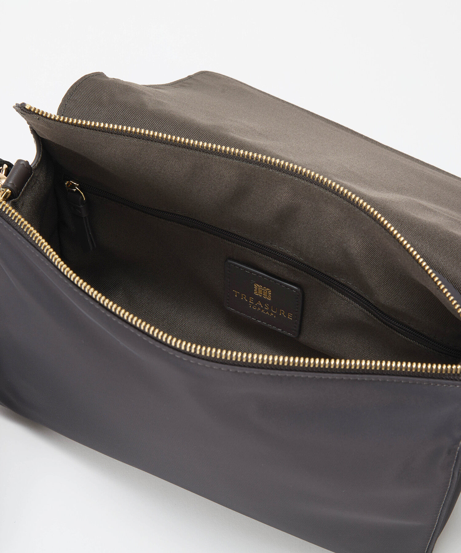 TOPKAPI TREASURE「【TREASURE TOPKAPI】ナイロン ストライプ ベルト フラップ ショルダー バッグ」|ショルダー・メッセンジャー|