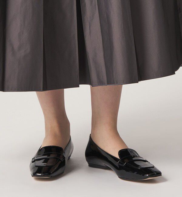 ODETTE E ODILE「【WEB限定】スクエアローファー フラット10■&uarr;」|ローファー|
