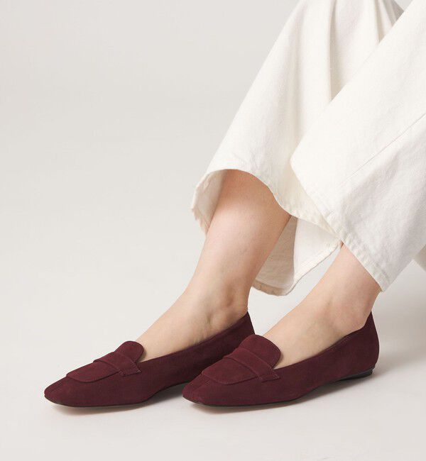 ODETTE E ODILE「【WEB限定】スクエアローファー フラット10■&uarr;」|ローファー|