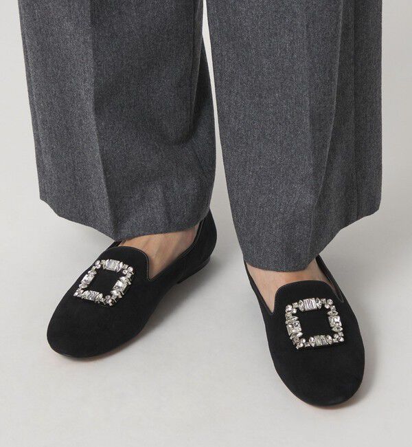 ODETTE E ODILE「ラウンドオペラビジュー フラット10&uarr;」|パンプス|