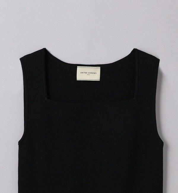 UNITED ARROWS「リブ スクエアネック ニットキャミソール」|ニット・セーター|