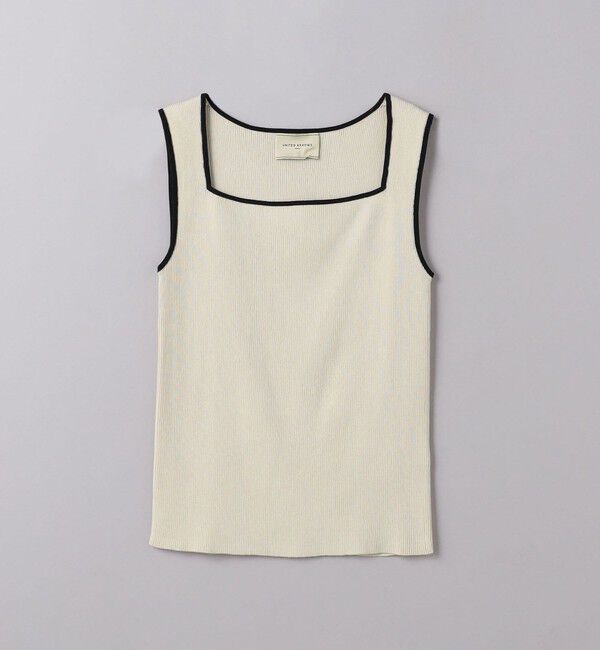 UNITED ARROWS「リブ スクエアネック ニットキャミソール」|ニット・セーター|