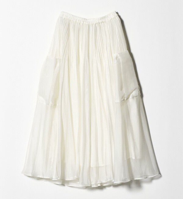 UNITED ARROWS「シャンブレー オーガンザ ポケット スカート」|スカート|
