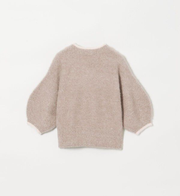 UNITED ARROWS「フォックスカシミヤ パフ ハーフスリーブ ニット」|ニット・セーター|