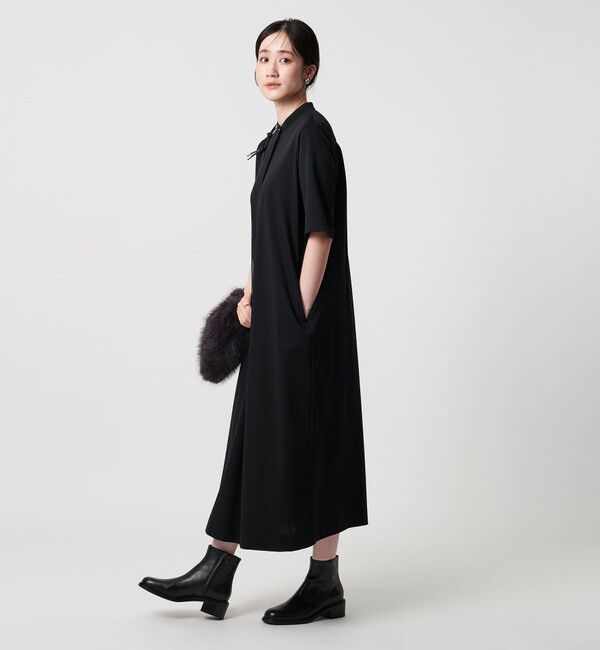 UNITED ARROWS「ポンチ ハーフスリーブ ワンピース ‐ウォッシャブル‐」|ワンピース|