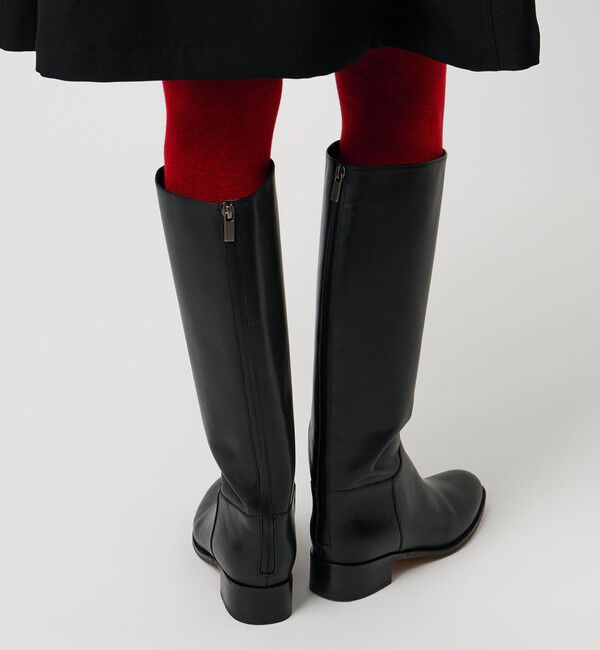 UNITED ARROWS「バックジップ ロングブーツ」|ロングブーツ|