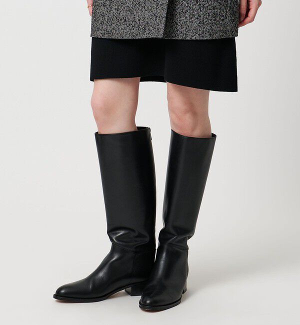 UNITED ARROWS「バックジップ ロングブーツ」|ロングブーツ|