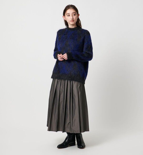 UNITED ARROWS「シャンブレー タフタ プリーツ スカート」|スカート|