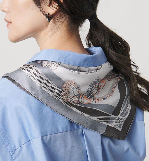 UNITED ARROWS「＜manipuri＞SILK 65&times;65 スカーフ 25FW」|マフラー|