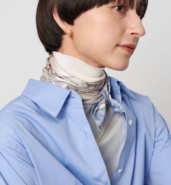UNITED ARROWS「＜manipuri＞SILK 65&times;65 スカーフ 25FW」|マフラー|